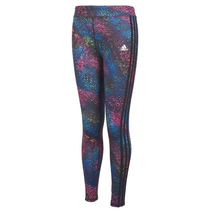 Girls 7-16 Adidas Printed Leggings, Size: Large, Black Multi