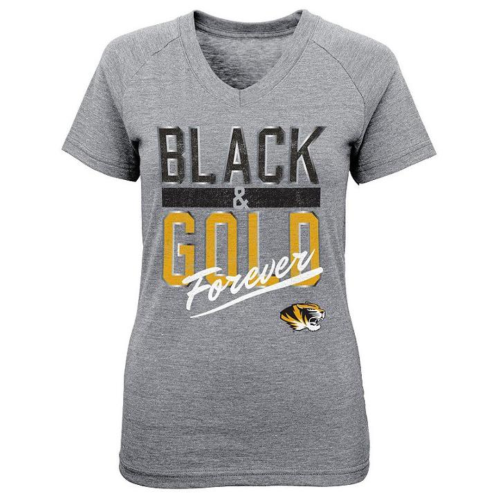 Girls 7-16 Missouri Tigers Palladium Tee, Girl's, Size: M(10-12), Grey