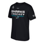 Men's Reebok San Jose Sharks 2017 Stanley Cup Playoffs Center Ice Tee, Size: Small, Black