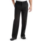 Men's Lee Custom Fit Relaxed-fit Flat-front Pants, Size: 38x34, Black