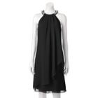 Women's Scarlett Beaded Halter Dress, Size: 4, Black