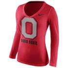 Women's Nike Ohio State Buckeyes Wordmark Tee, Size: Xl, Red