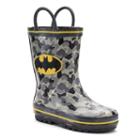 Dc Comics Batman Toddler Boys' Waterproof Rain Boots, Size: 11, Grey