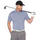 Men's Grand Slam Cool Pass Jacquard Golf Polo, Size: Large, Blue