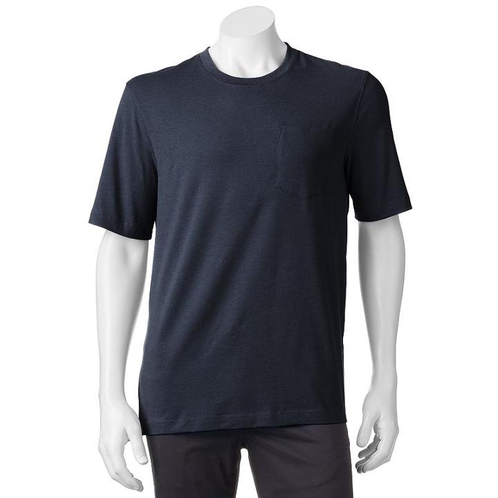 Men's Croft & Barrow&reg; Classic-fit Stretch Pocket Tee, Size: Xl, Dark Blue