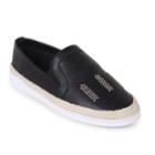 Wanted Bardotie Women's Espadrille Flats, Size: 5.5, Black