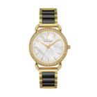 Caravelle New York By Bulova Women's Crystal Two Tone Stainless Steel Watch - 44l187, Multicolor
