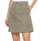 Women's Croft & Barrow&reg; Solid Twill Skort, Size: 12, Green
