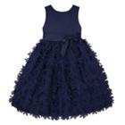 Girls 7-16 & Plus Size American Princess Petal Applique Dress, Girl's, Size: 12, Blue (navy)