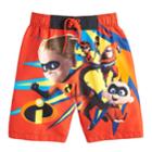 Disney / Pixar The Incredibles Boys 4-7 Swim Trunks, Size: 4, Red