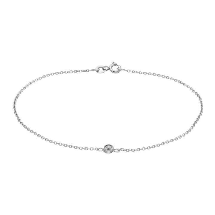 Sterling Summer Cubic Zirconia Anklet, Women's, Size: 9, Silver