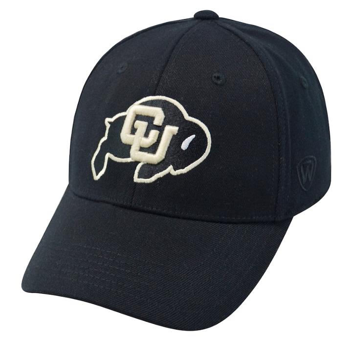 Adult Top Of The World Colorado Buffaloes One-fit Cap, Men's, Black