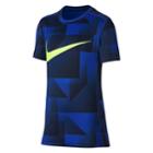 Boys 8-20 Nike Swoosh Base Layer Top, Size: Small, Dark Blue
