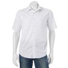 Big & Tall Batik Bay Modern-fit Patterned Casual Button-down Shirt, Men's, Size: L Tall, White