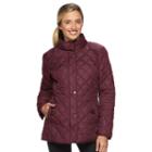 Women's Weathercast Quilted Barn Jacket, Size: Large, Dark Brown