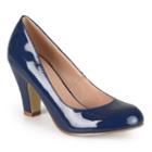 Journee Collection Wanda Women's Faux-patent High Heels, Girl's, Size: 7, Blue (navy)