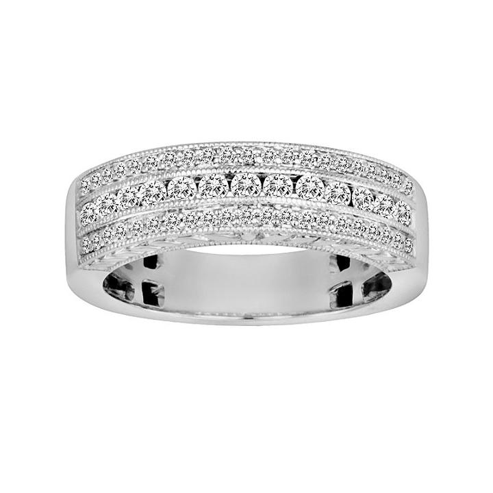14k White Gold 1/2-ct. T.w. Igl Certified Diamond Wedding Ring, Women's, Size: 9