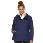 Plus Size Columbia Eagles Call Hooded 3-in-1 Systems Jacket, Women's, Size: 2xl, Blue Other