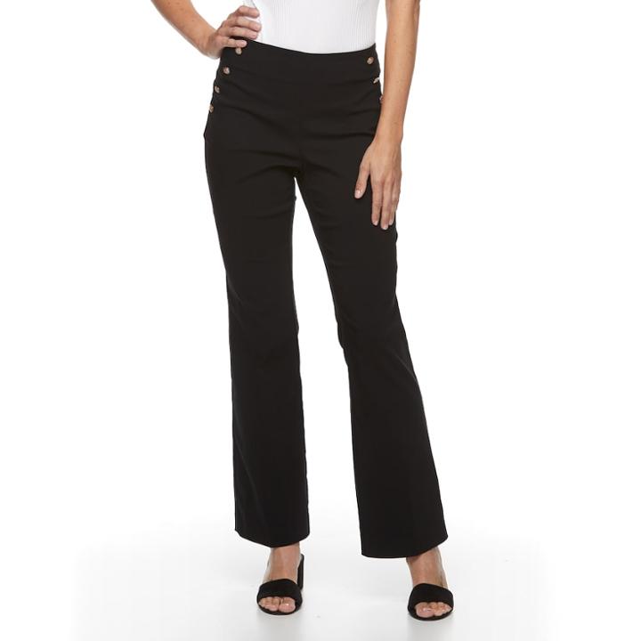 Women's Briggs Pull-on Pants, Size: 6, Black