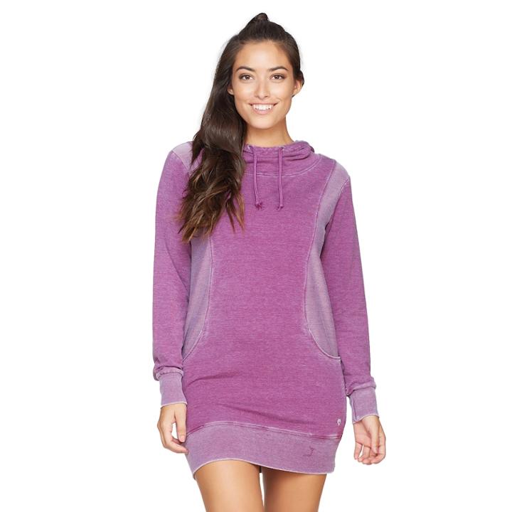 Women's Colosseum Highrise Hooded Dress Tunic, Size: Large, Dark Red