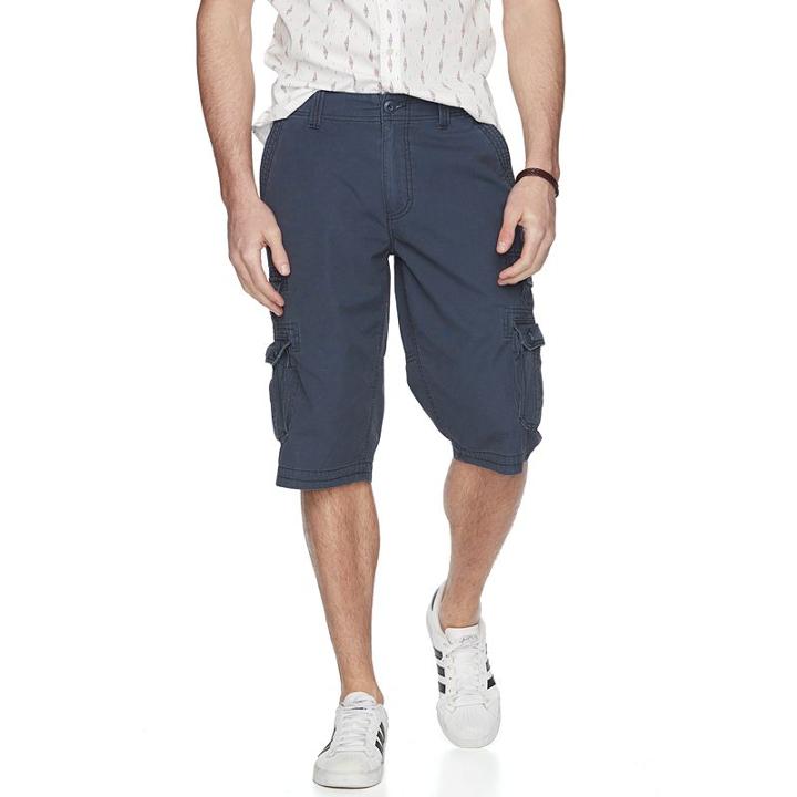 Men's Urban Pipeline&reg; Messenger Cargo Shorts, Size: 34, Blue