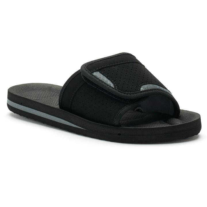 Boys 4-20 Tek Gear&reg; Performance Slide Sandals, Size: 5/6, Dark Grey
