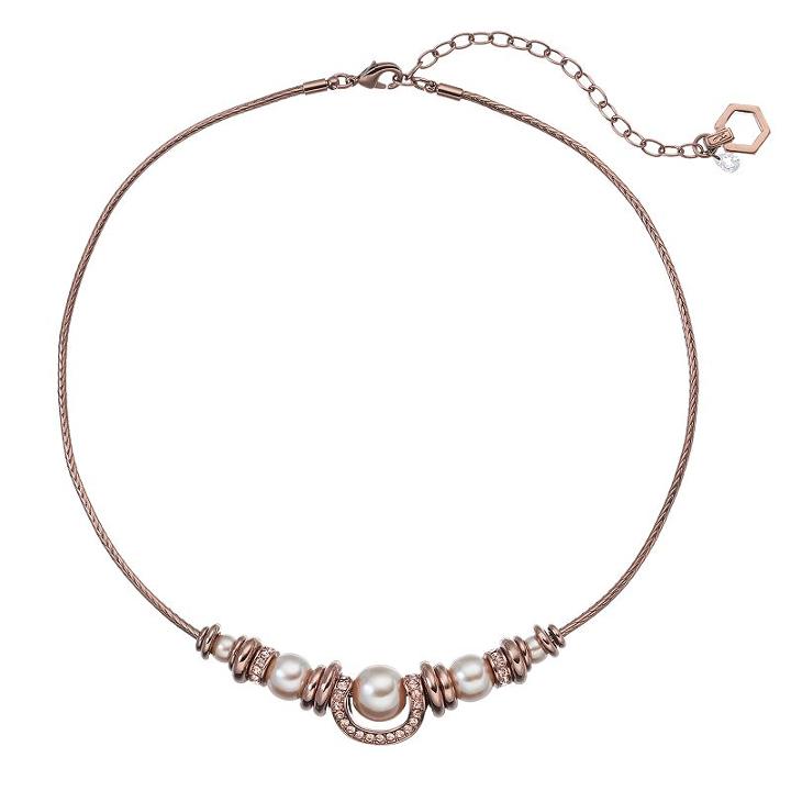 Simply Vera Vera Wang Rondelle Beaded Necklace, Women's, Rust/coppr