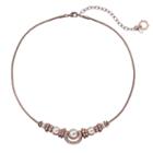 Simply Vera Vera Wang Rondelle Beaded Necklace, Women's, Rust/coppr