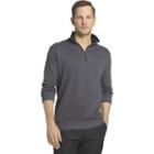 Big & Tall Van Heusen Classic-fit Quarter-zip Pullover, Men's, Size: L Tall, Dark Grey