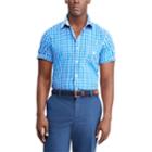 Men's Chaps Classic-fit Checked Easy-care Woven Button-down Shirt, Size: Xxl, Blue