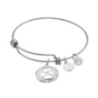 Love This Life Mothers & Daughters Floating Charm Bangle Bracelet, Women's, Grey