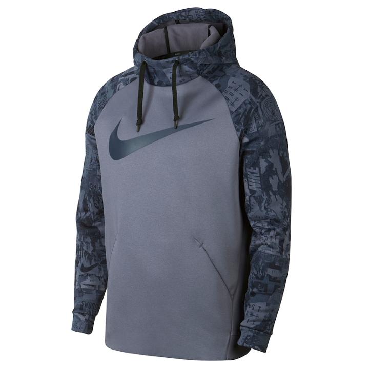 Men's Nike Therma Rip N Tear Pull-over Hoodie, Size: Small, Grey (charcoal)