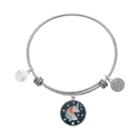 Love This Life Believe In Your Own Magic Unicorn Charm Bangle Bracelet, Women's, Silver