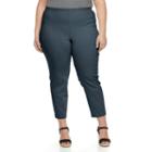 Plus Size Croft & Barrow&reg; Slim Ankle Pants, Women's, Size: 18 W, Blue (navy)