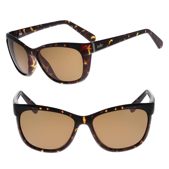 Women's Nike Gaze Square Sunglasses, Dark Brown