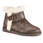 So&reg; Women's Fuzzy Ankle Boots, Girl's, Size: Medium (8), Brown