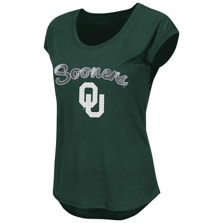 Juniors' Oklahoma Sooners Equinox Tee, Women's, Size: Small, Med Red