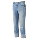 Women's Jennifer Lopez Rockin Boyfriend Jeans, Size: 16, Blue Other