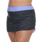 Plus Size Free Country Space-dye Skirtini Bottoms, Women's, Size: 1xl, Oxford