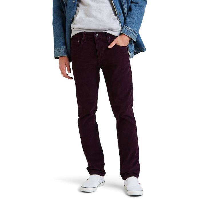 Men's Levi's 502 Skinny Corduroy Pants, Size: 34x34, Red