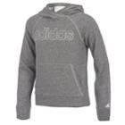 Girls 7-16 Adidas Sparkle Hoodie, Size: Xl, Dark Grey