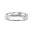 Promise Love Forever Sterling Silver 1/10 Carat T.w. Diamond Anniversary Ring, Women's, Size: 7, White