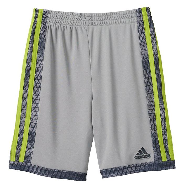 Boys 4-7x Adidas Striped Mesh Shorts, Boy's, Size: 5, Silver