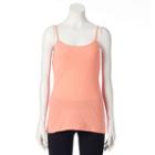 Women's Sonoma Goods For Life&trade; Everyday Scoopneck Camisole, Size: Xs, Lt Orange