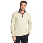 Men's Izod Classic-fit Fleece Quarter-zip Pullover, Size: Small, Med Beige