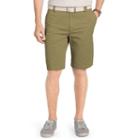 Big & Tall Izod Saltwater Classic-fit Solid Flat-front Chino Shorts, Men's, Size: 48, Med Beige