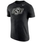 Men's Nike Oklahoma State Cowboys Triblend Stamp Tee, Size: Small, Oxford