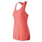 Women's New Balance Accelerate Racerback Running Tank, Size: Xl, Med Pink