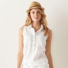 Women's Sonoma Goods For Life&trade; Linen Blend Shirt, Size: Xxl, White