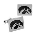 Fiora Stainless Steel Iowa Hawkeyes Team Logo Cuff Links, Men's, Multicolor